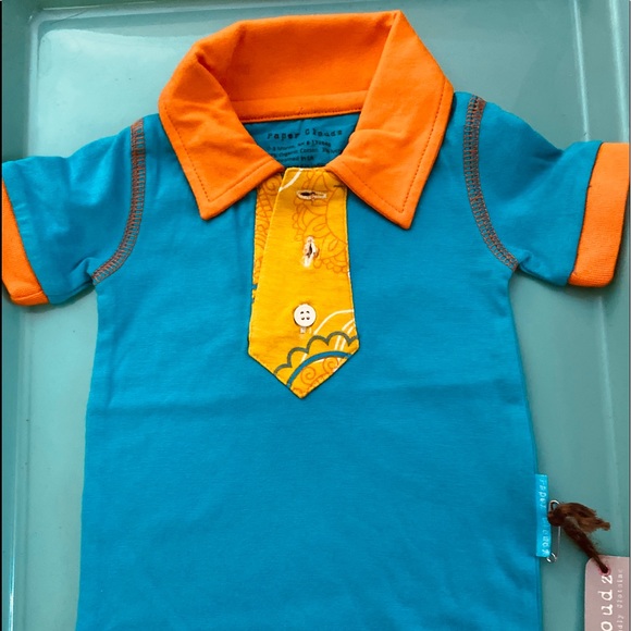 PAPER CLOUDZ Baby Shirt 0-3 months NEW NWOT - Picture 1 of 3
